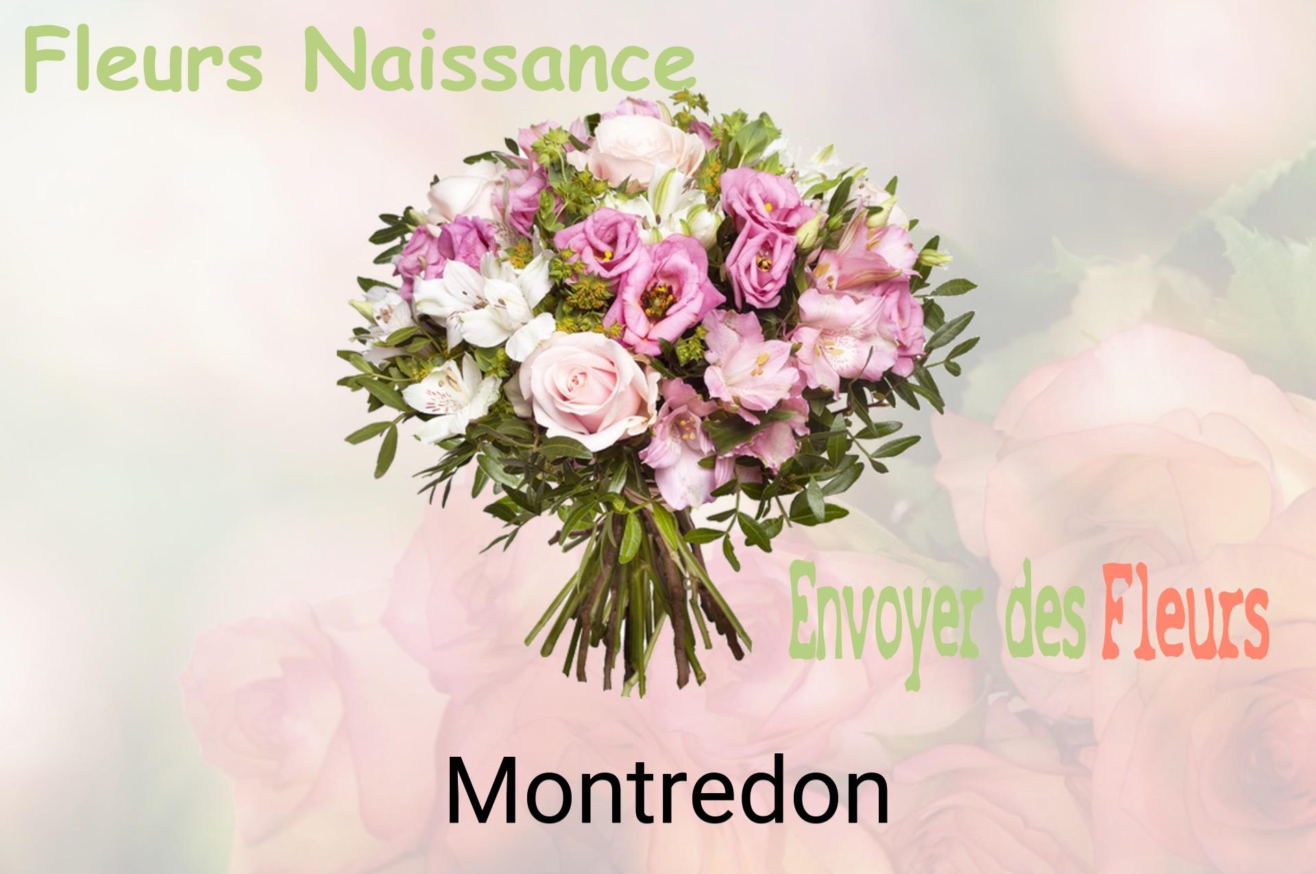 Bouquet de fleurs de naissance livré à Montredon